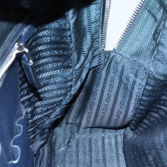 PRADA Business Bag Leather Navy Auth 102353 - Picture 13 of 16